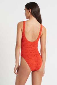 madison one piece coral tiger