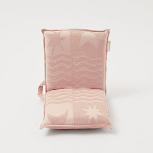 Terry Travel Lounger Chair Salmon