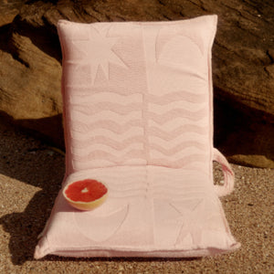 Terry Travel Lounger Chair Salmon