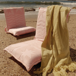 Terry Travel Lounger Chair Salmon