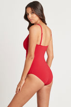 Load image into Gallery viewer, Essentials Cross Front Multifit One Piece - Red