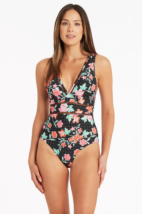 Mauritius Spliced One Piece by Sea Level Swim Australia. Yamba Swimwear Store. One Country Mouse Yamba