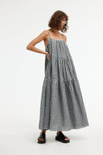 Load image into Gallery viewer, Willow Maxi Dress Black And Ivory Gingham