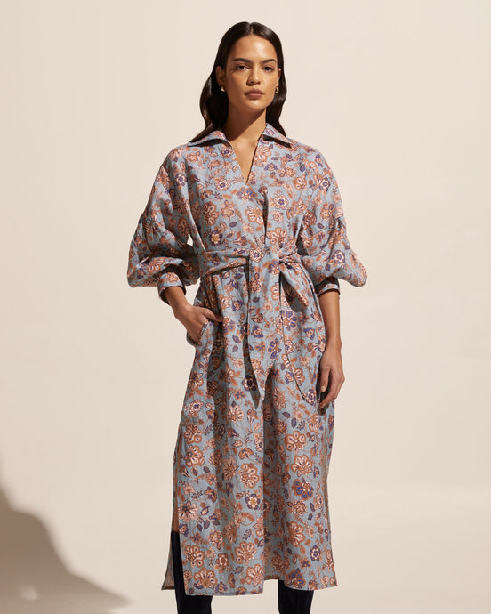 Beeline Dress - Sardine Paisley