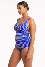 Load image into Gallery viewer, Chamarel Cross Front Multifit One Piece - Cobalt