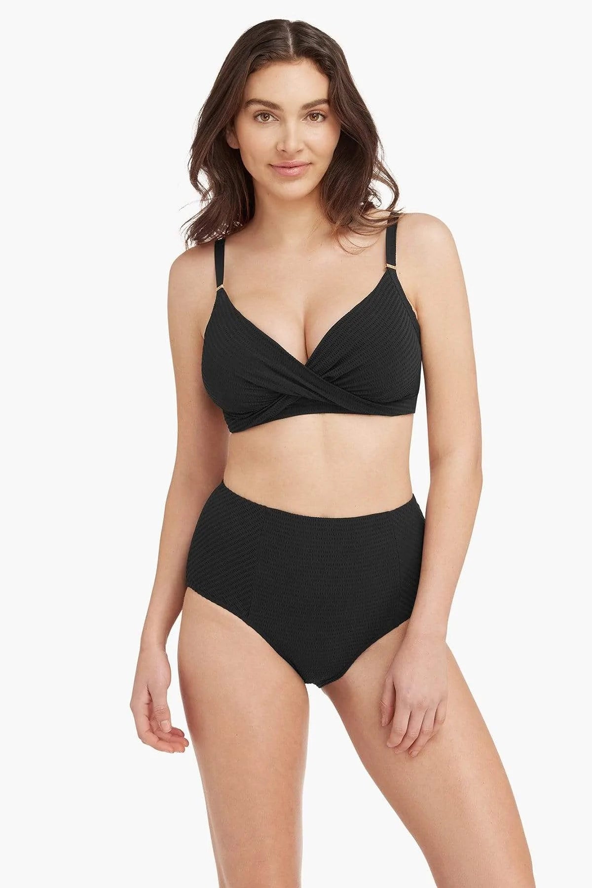 Messina Twist Front Dd/E Cup Bra - Black