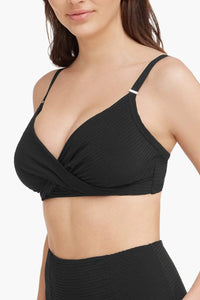 Messina Twist Front Dd/E Cup Bra - Black