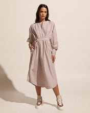 Load image into Gallery viewer, Standpoint dress - Toast Stripe