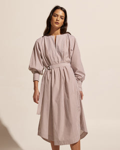 Standpoint dress - Toast Stripe