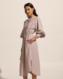 Standpoint dress - Toast Stripe